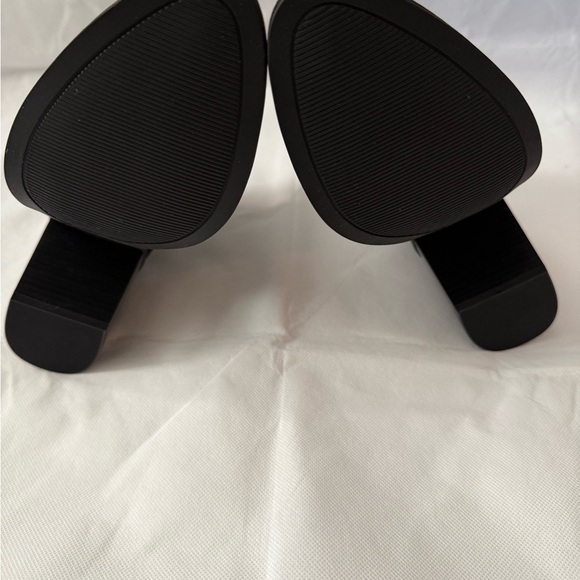 Marc Fisher Black Studded Ankle Boots - Picture 7 of 9